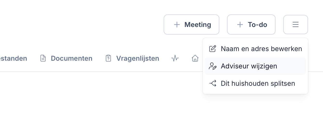 Gekoppelde adviseur switchen in Lumeo