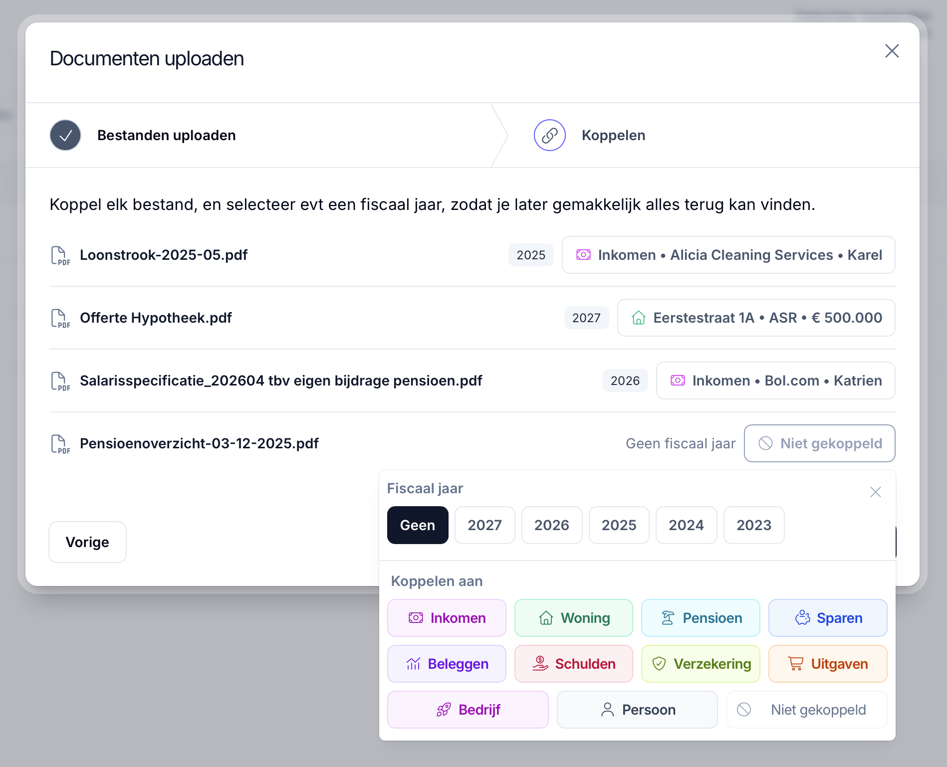 Meerdere documenten uploaden in Lumeo