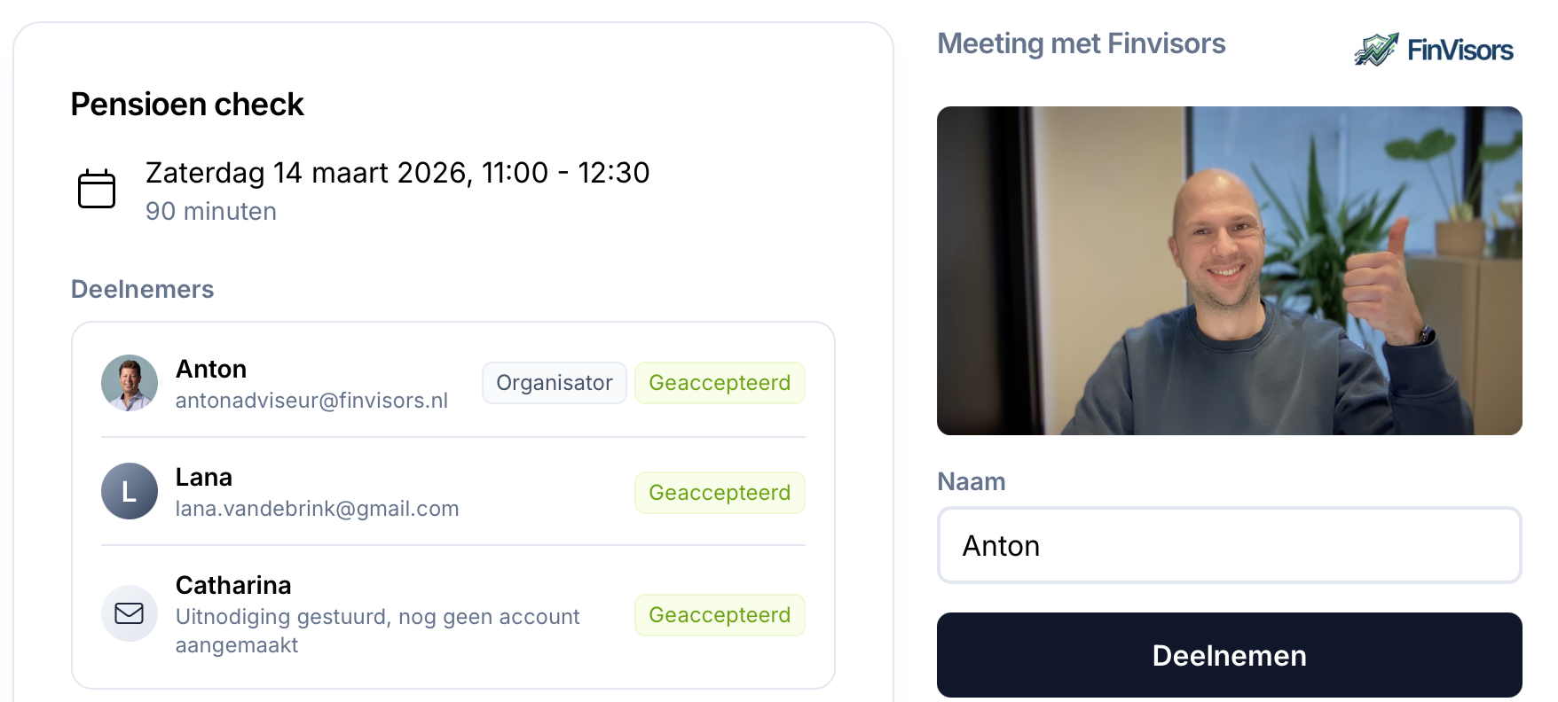 Video gesprek in Lumeo