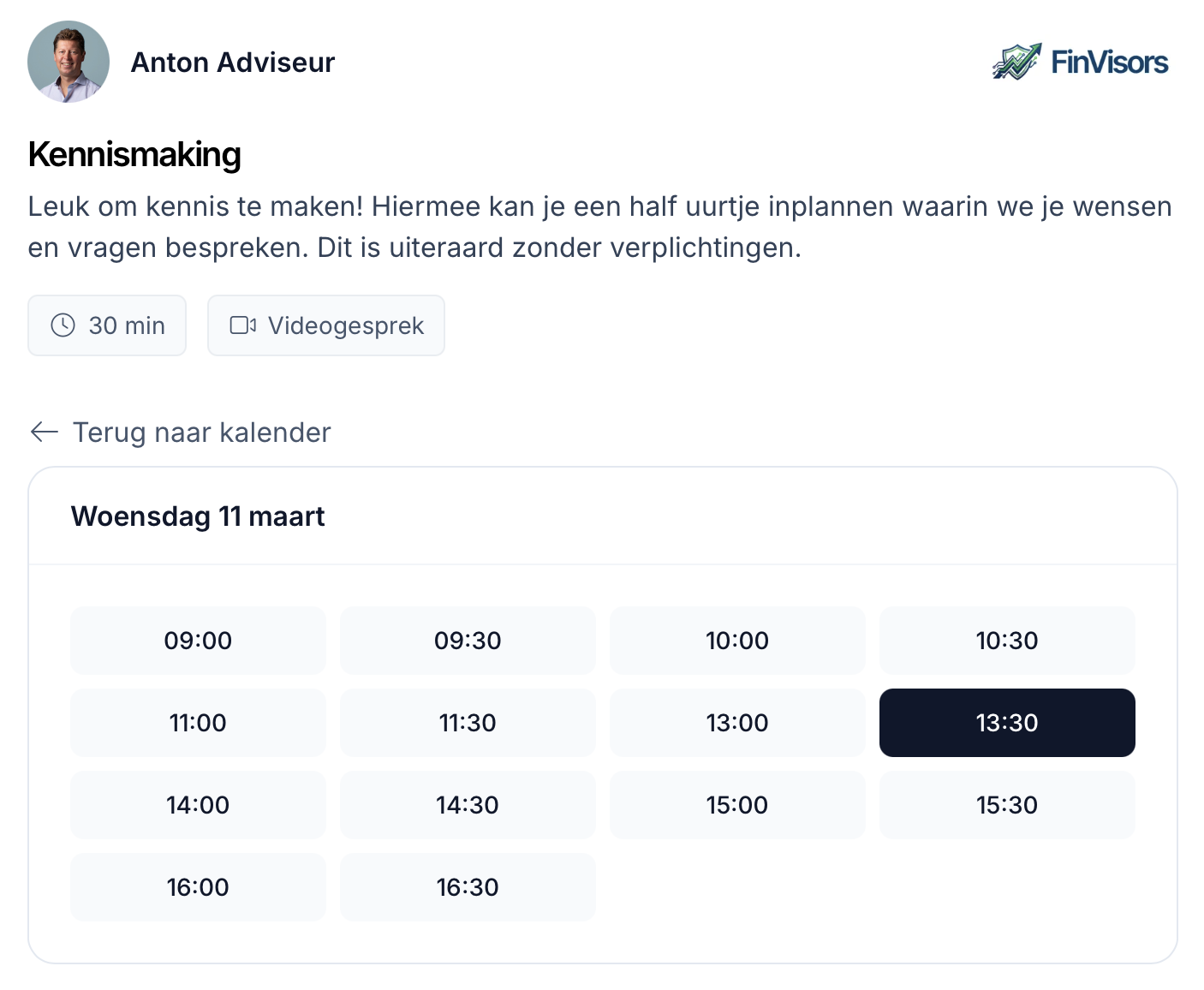 Meeting inplannen in Lumeo