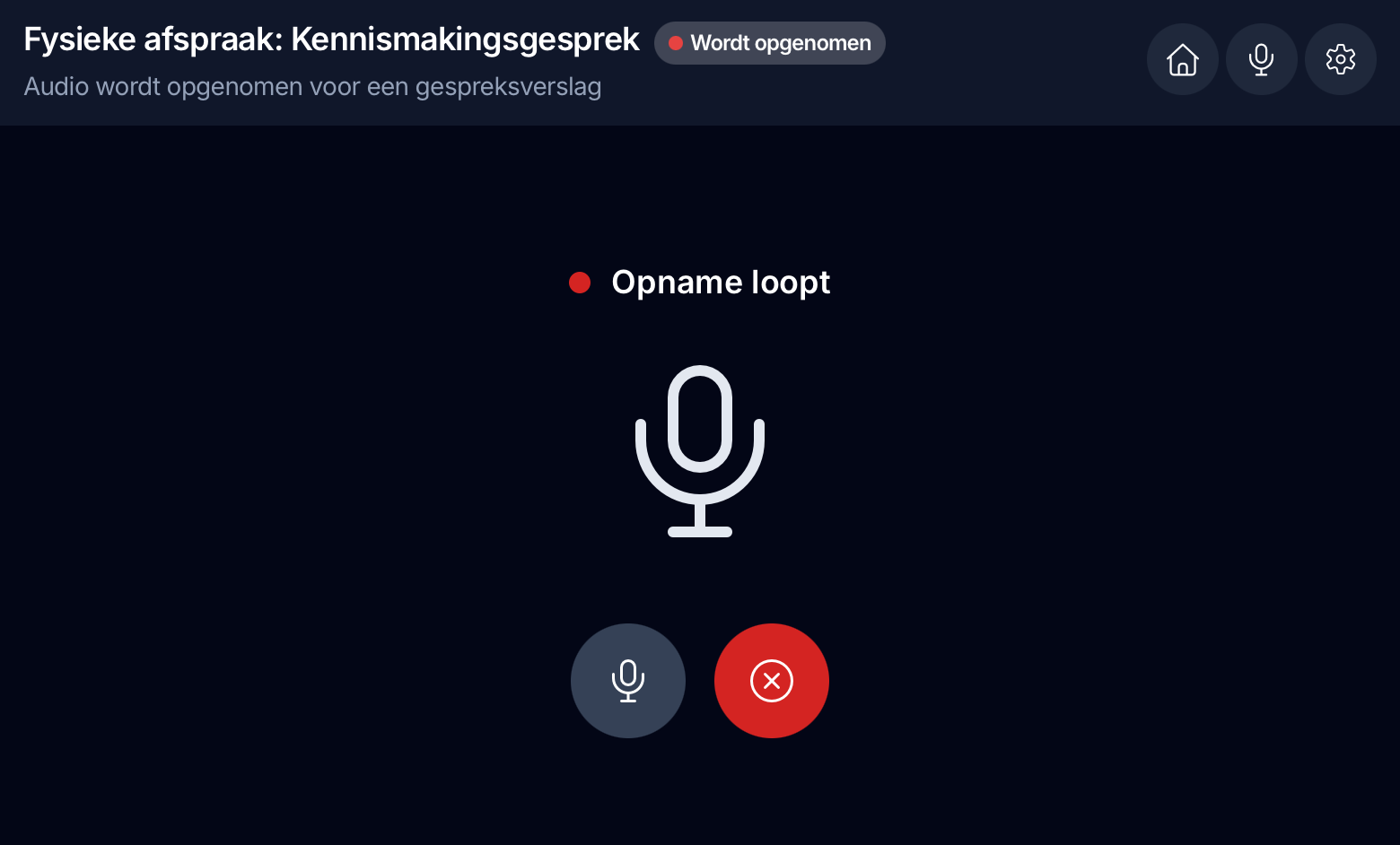 Fysiek gesprek opnemen en samenvatten met AI
